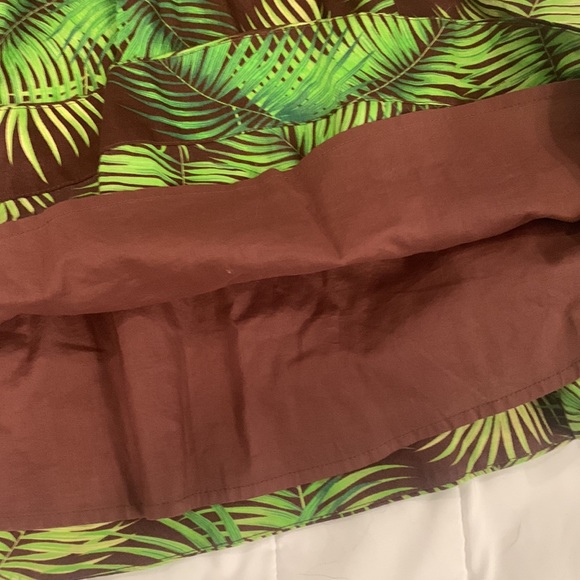 Pretty Free People Dress Palm Leaves Size 2 strapless summer petite tropical - Picture 6 of 10